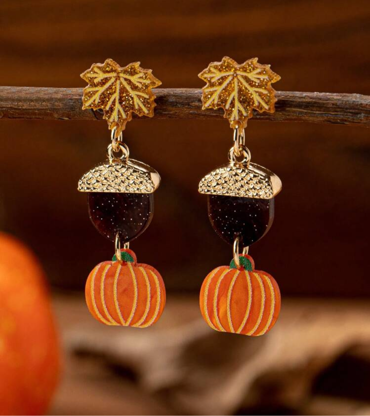 PENDIENTES CALABAZA