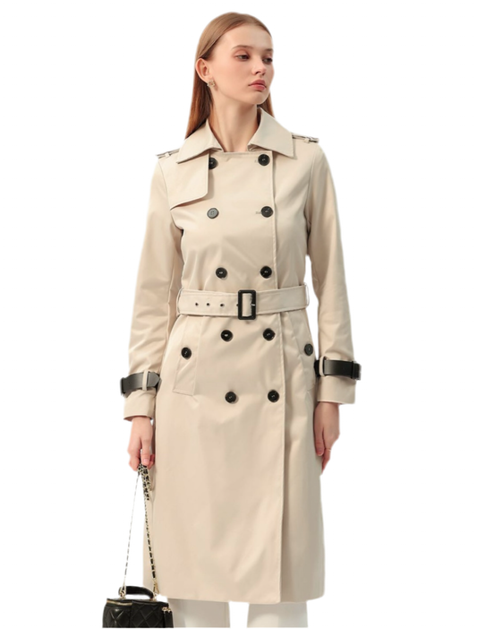 TRENCH DETALLES POLIPIEL