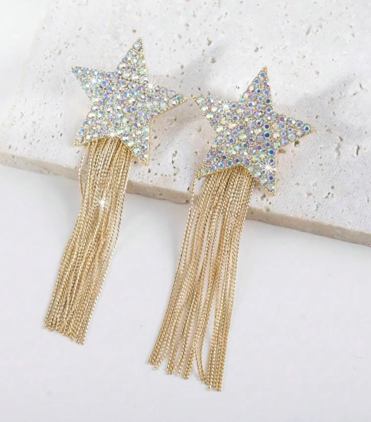 PENDIENTES ESTRELLAS AC.INOX.