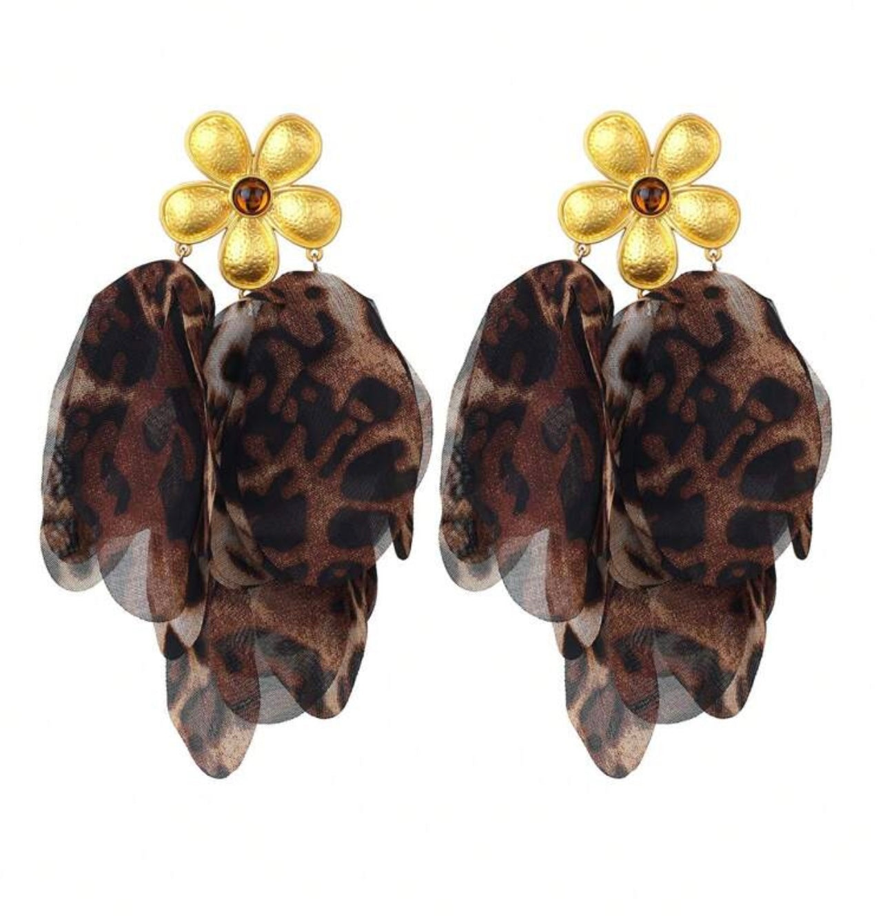 PENDIENTES FLOR PRINT