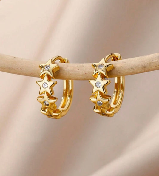 PENDIENTES ESTRELLAS AC.INOX.